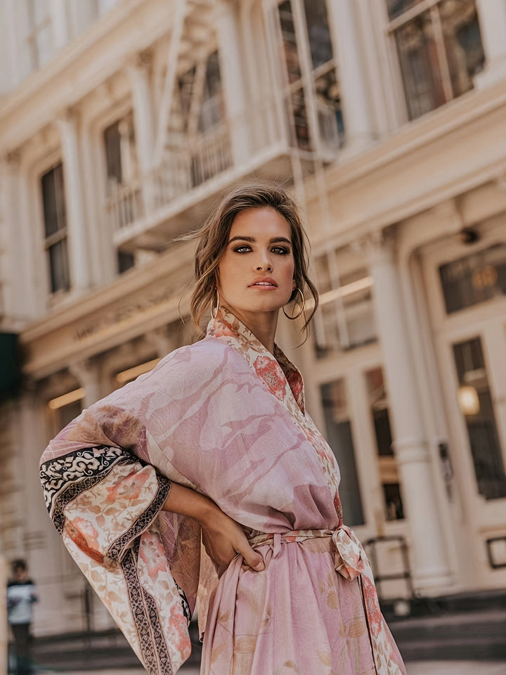 Levoire | Robe De Plage Boho À Devant Ouvert