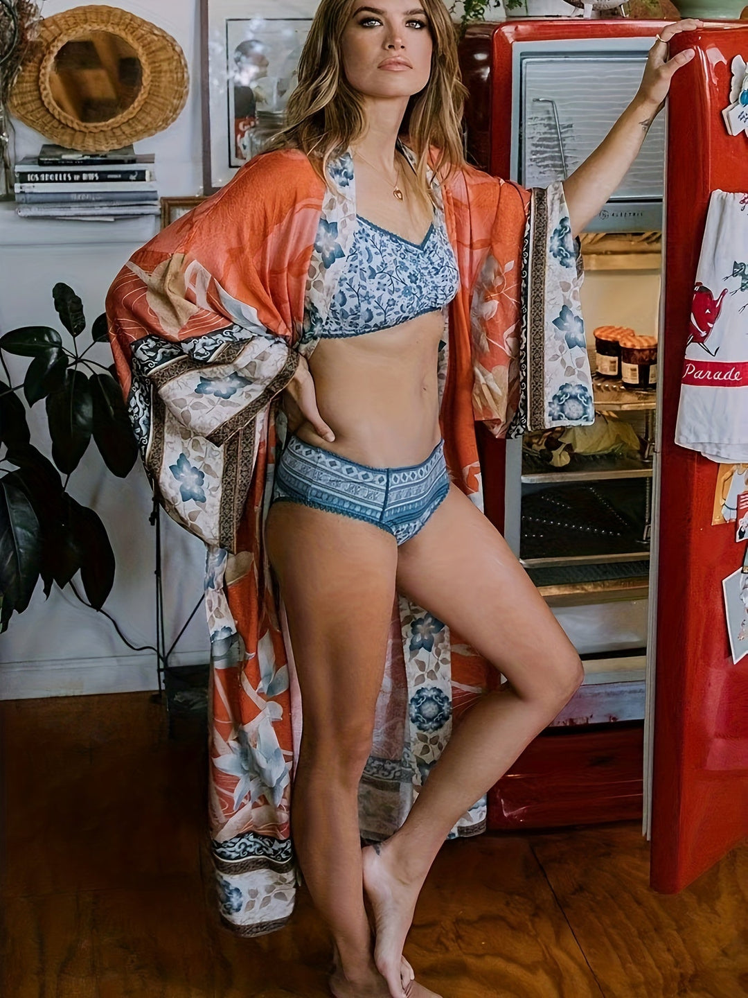 Levoire | Robe De Plage Boho À Devant Ouvert