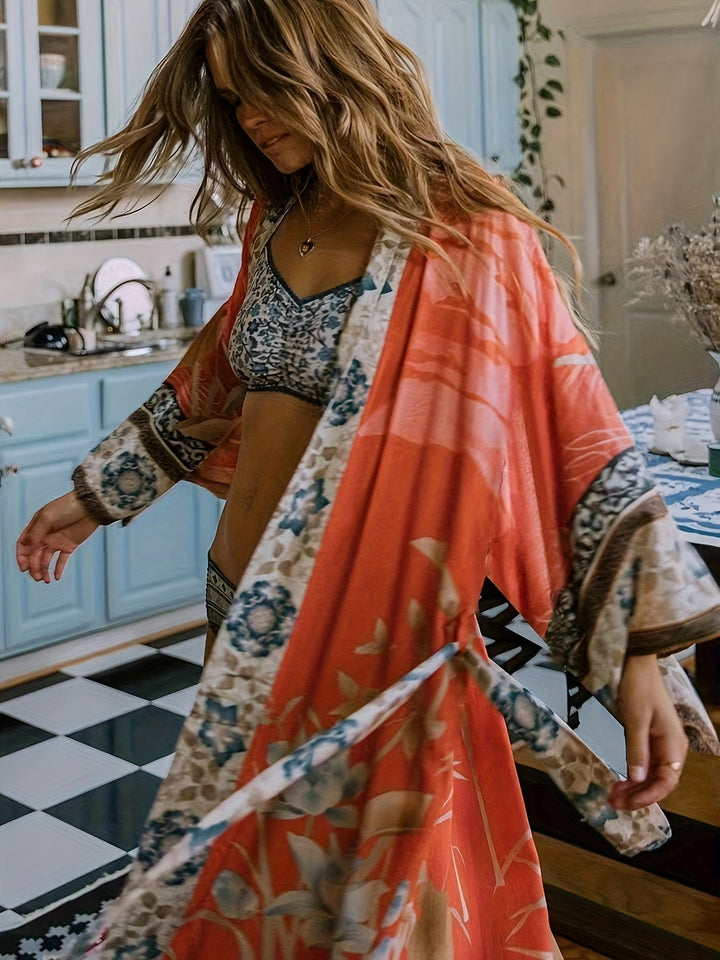 Levoire | Robe De Plage Boho À Devant Ouvert