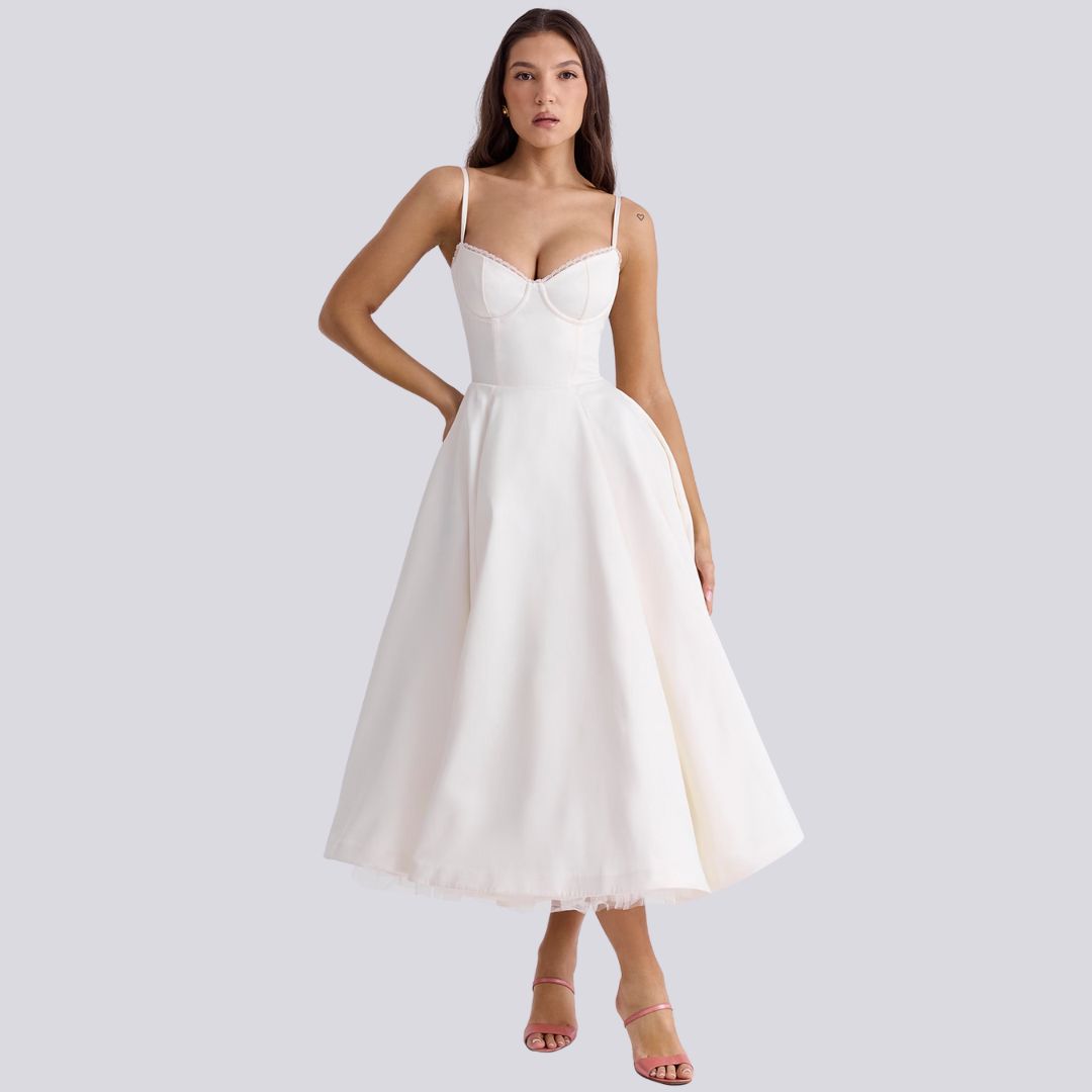 Levoire | Robe Maxi Élégante Blanc