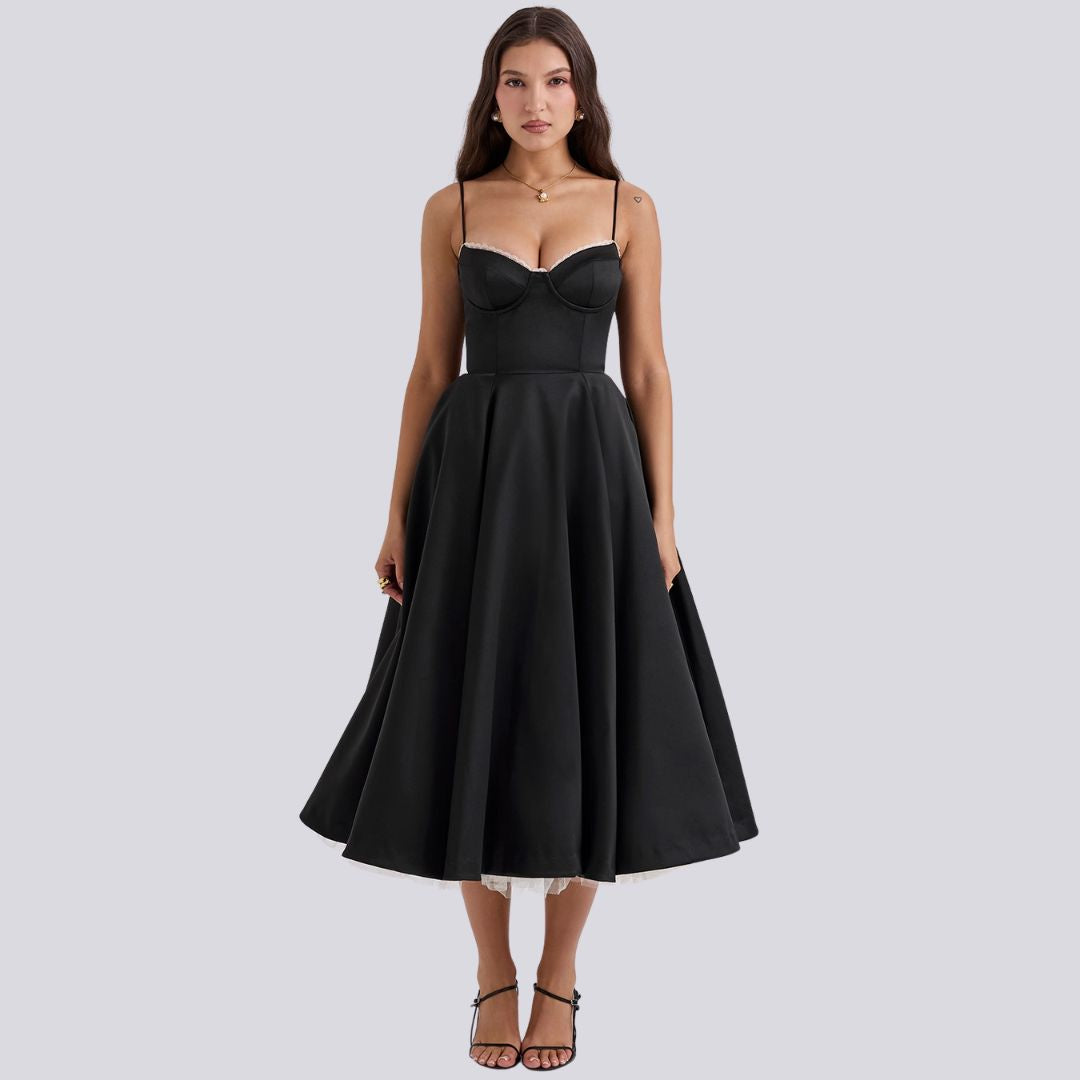Levoire | Robe Maxi Élégante Noir