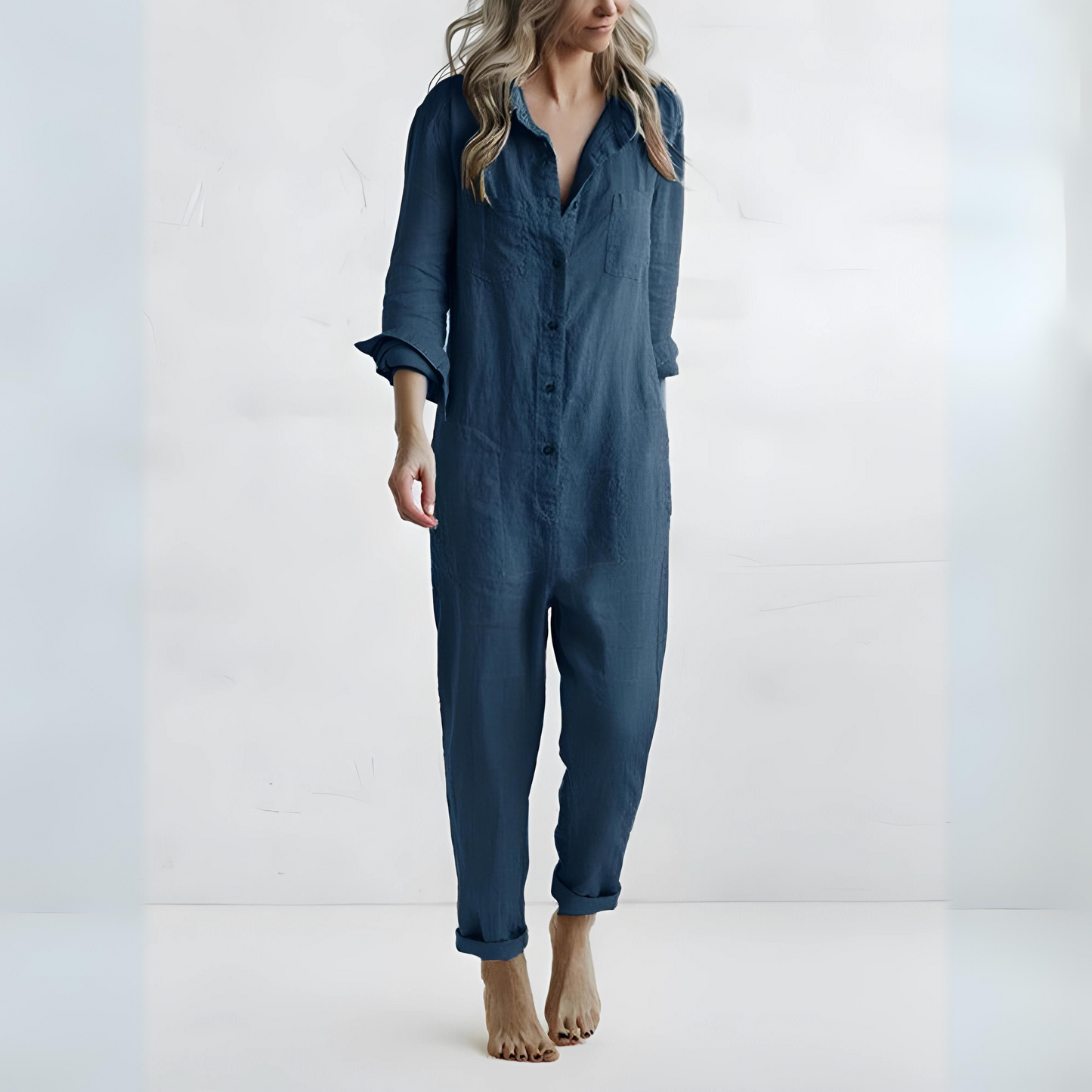 Levoire | Salopette Boho Décontractée Bleu