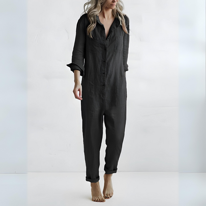 Levoire | Salopette Boho Décontractée Noir