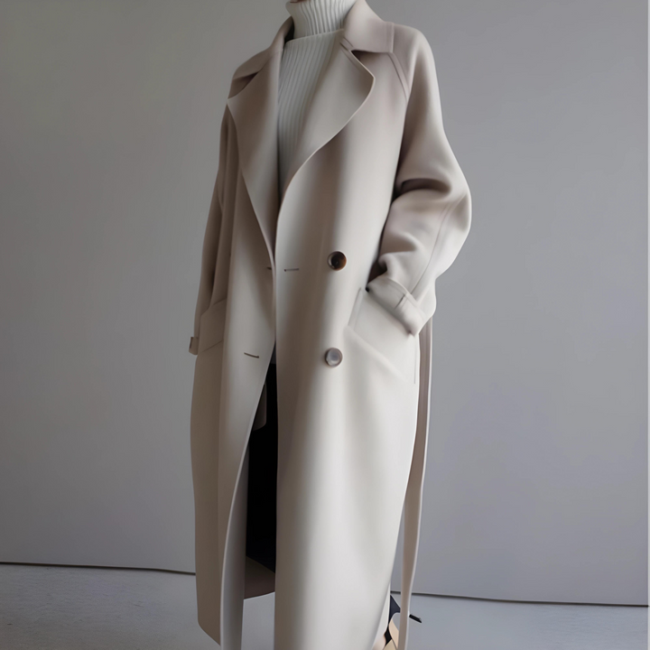 Levoire | Manteau En Laine Élégant Beige