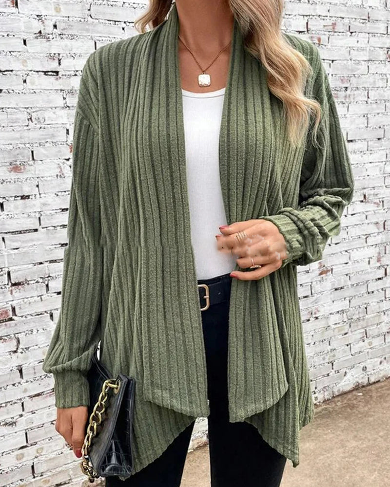 Levoire | Veste Tricotée Classique Pour Un Usage Quotidien - Coupe Longue Vert armée