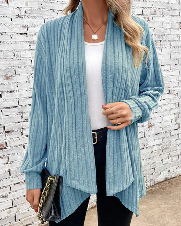 Levoire | Veste Tricotée Classique Pour Un Usage Quotidien - Coupe Longue Bleu ciel