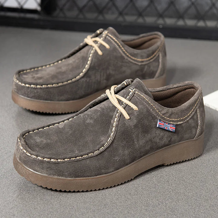Levoire | Comfortable Wool Shoes With Slip-Resistant Soles For Better Comfort Marron foncé