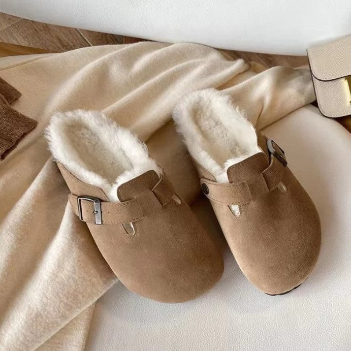 Levoire | Chaussons En Daim Unisex Braun (tissu non tissé)