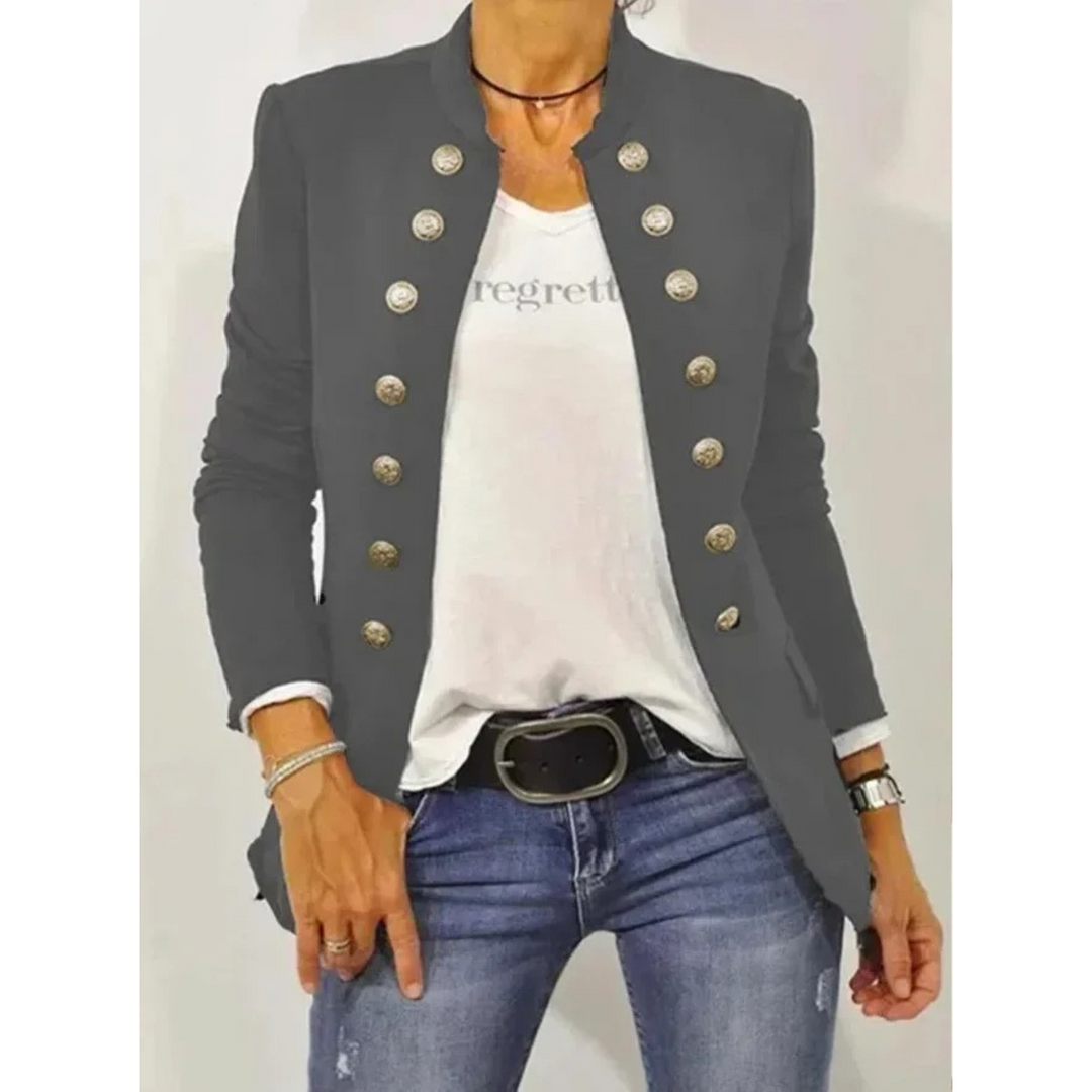Levoire | Avant Et Manches Longues Veste Femme Noire Gris