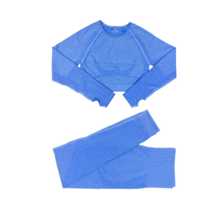 Levoire | Ensemble De Vêtements De Sport À Manches Longues Bleu