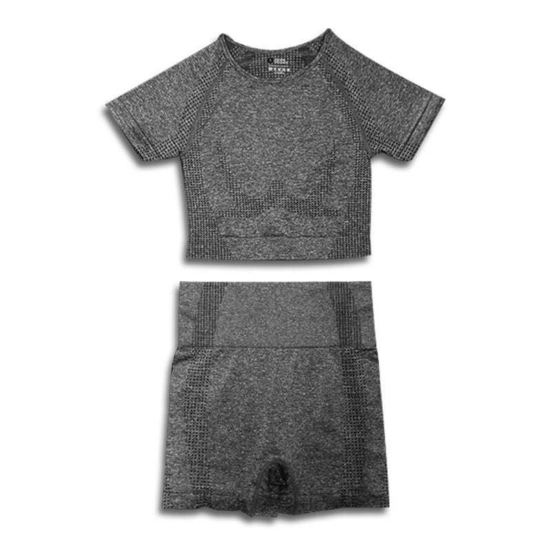 Levoire | Ensemble De Sport Complet Avec Shorts Courts Leo Gris graphite