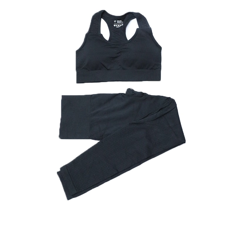 Levoire | Ensemble De Vêtements De Sport Avec Top Noir