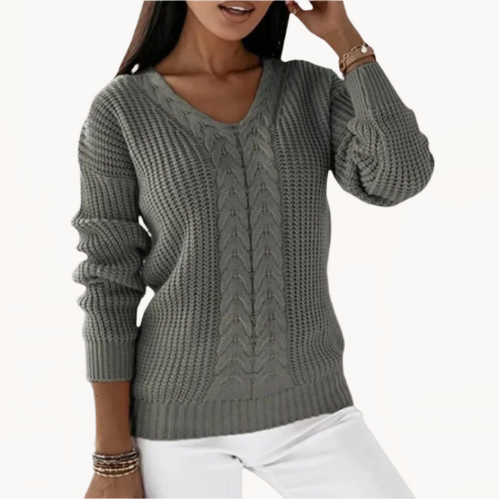 Levoire | Pull en tricot luxueux élégant Gris