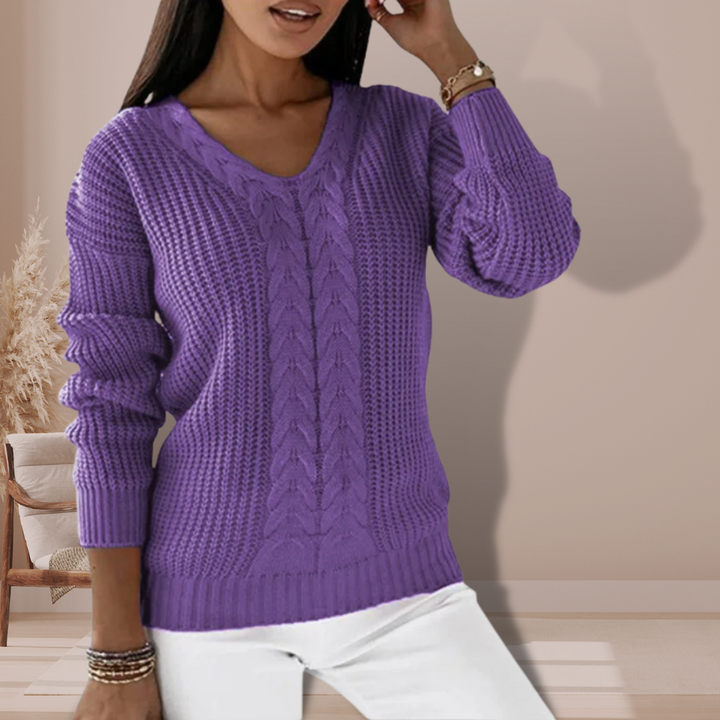 Levoire | Pull en tricot luxueux élégant Violeta