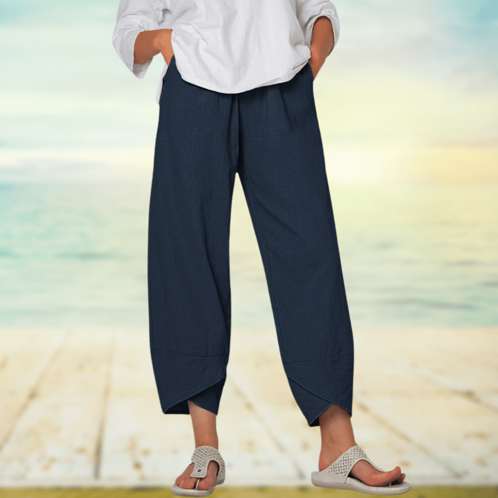 Levoire | Pantalons en coton confortables Bleu