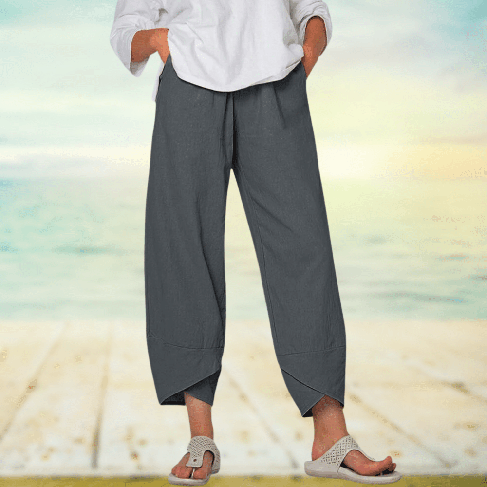 Levoire | Pantalons en coton confortables Gris