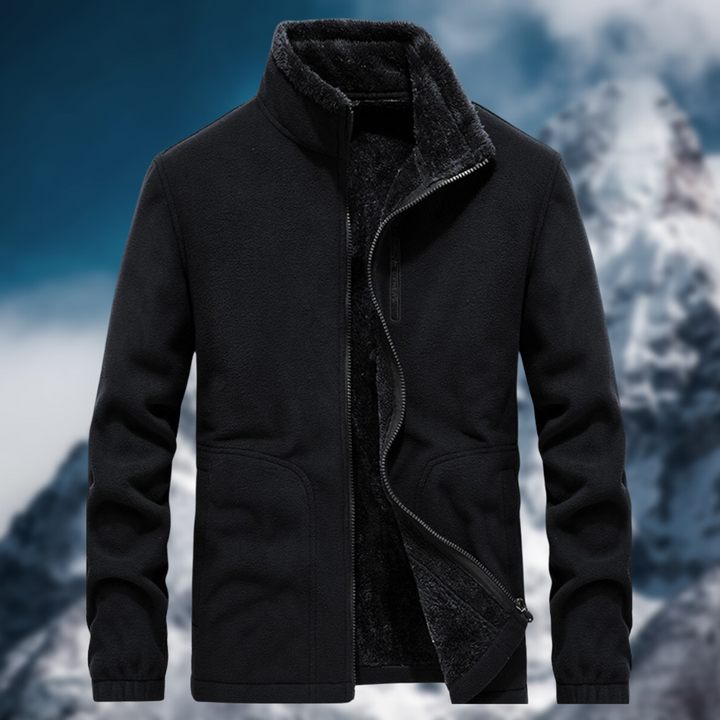 Levoire | Veste En Polaire Chaude Pour Hommes Noir
