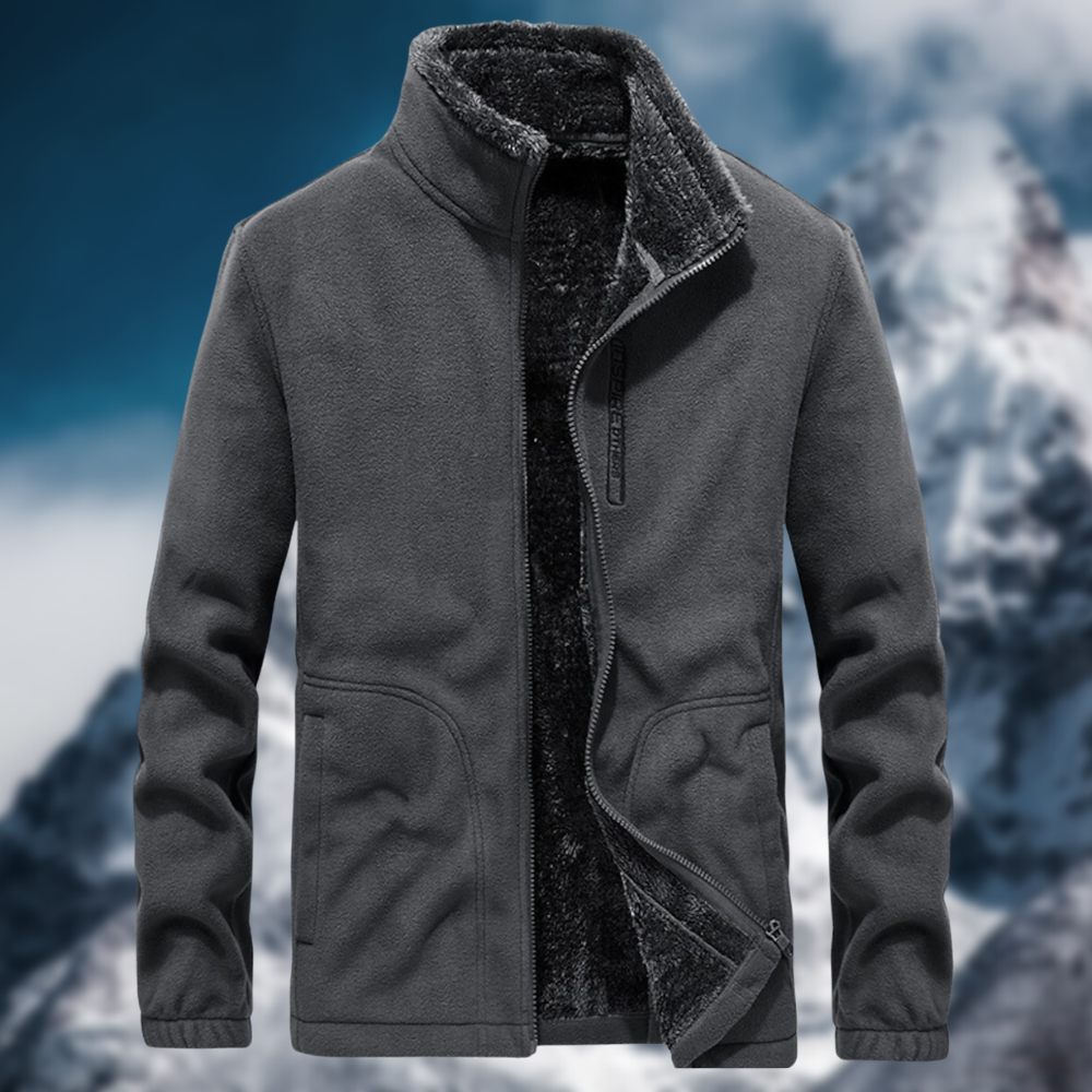 Levoire | Veste En Polaire Chaude Pour Hommes Gris