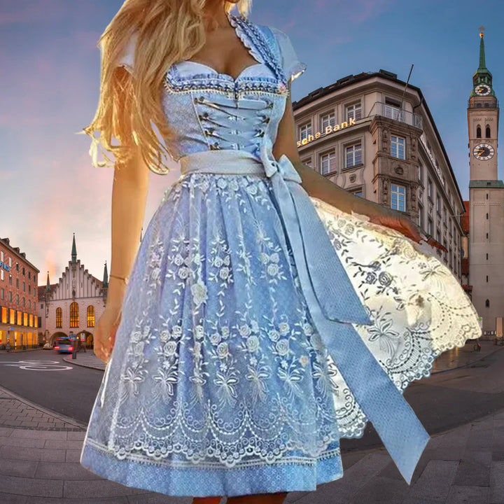 Levoire | Short Dress With Short Sleeves Printed With Belt