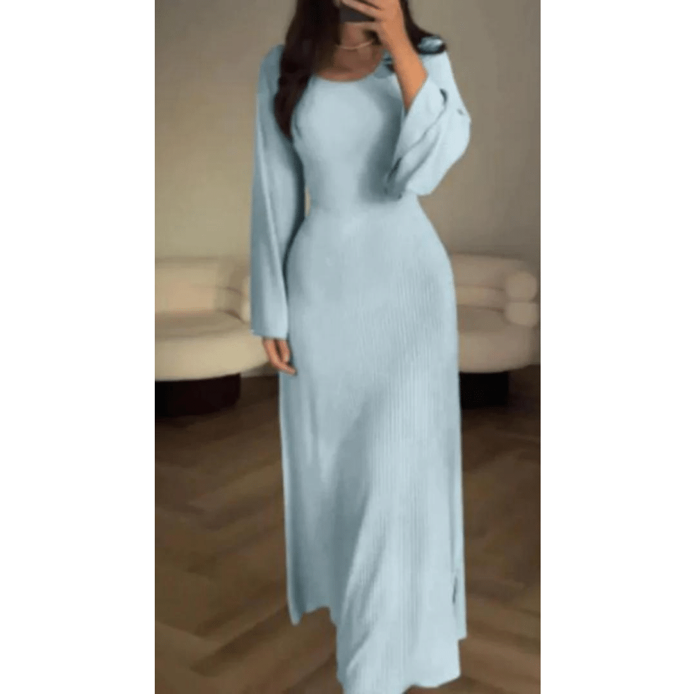Levoire | Élégant Maxi Robe Intemporelle Classe & Confort Extrême Bleu
