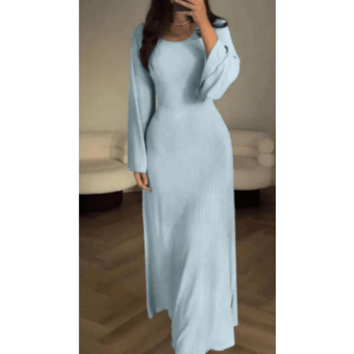 Levoire | Élégant Maxi Robe Intemporelle Classe & Confort Extrême Bleu