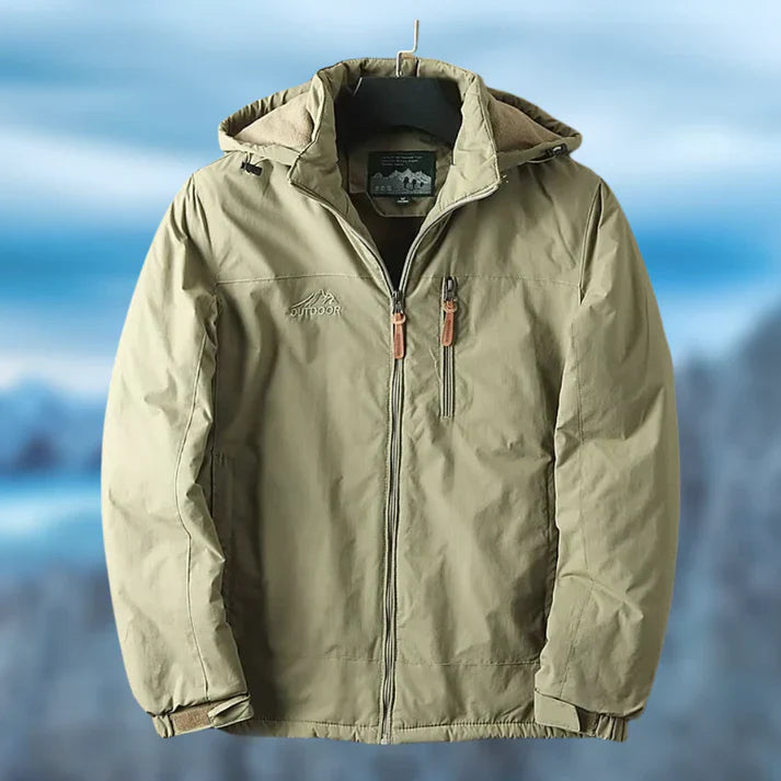 Levoire | Manteau Élégant Et Agréablement Chaud Khaki