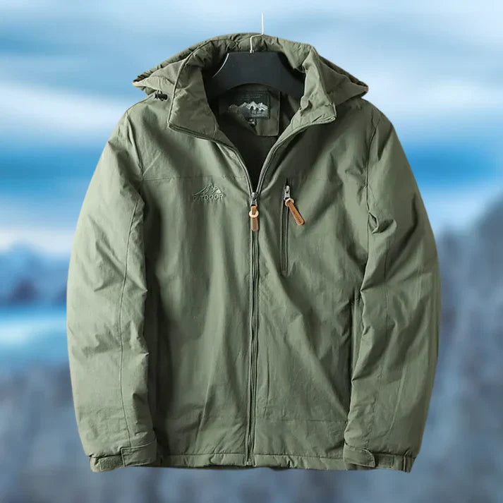 Levoire | Manteau Élégant Et Agréablement Chaud Vert