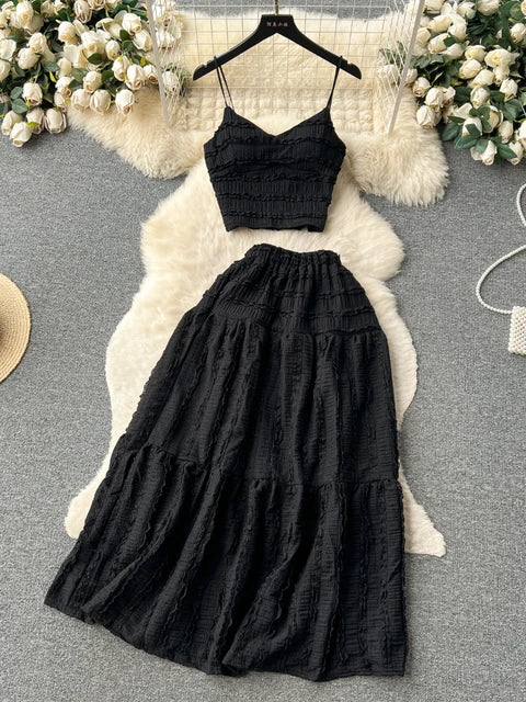 Levoire | Ensemble D'Été Tendance Noir