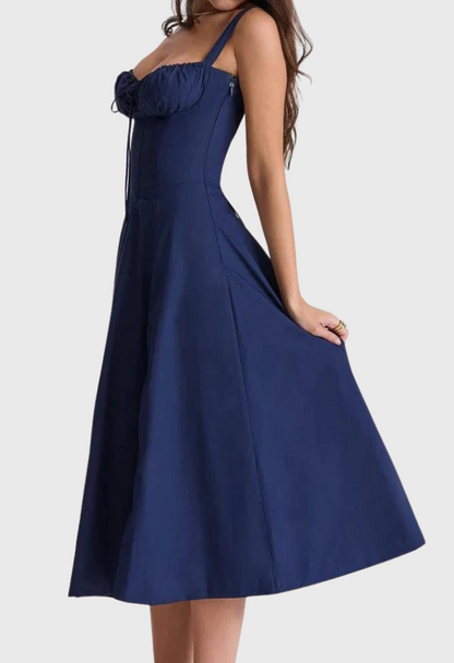 Levoire | Sans Manches Fente Midi Robe Robe D'Été