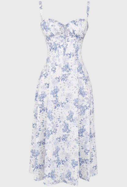 Levoire | Sans Manches Fente Midi Robe Robe D'Été