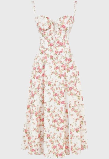 Levoire | Sans Manches Fente Midi Robe Robe D'Été