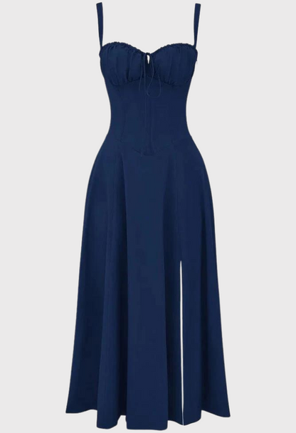 Levoire | Sans Manches Fente Midi Robe Robe D'Été