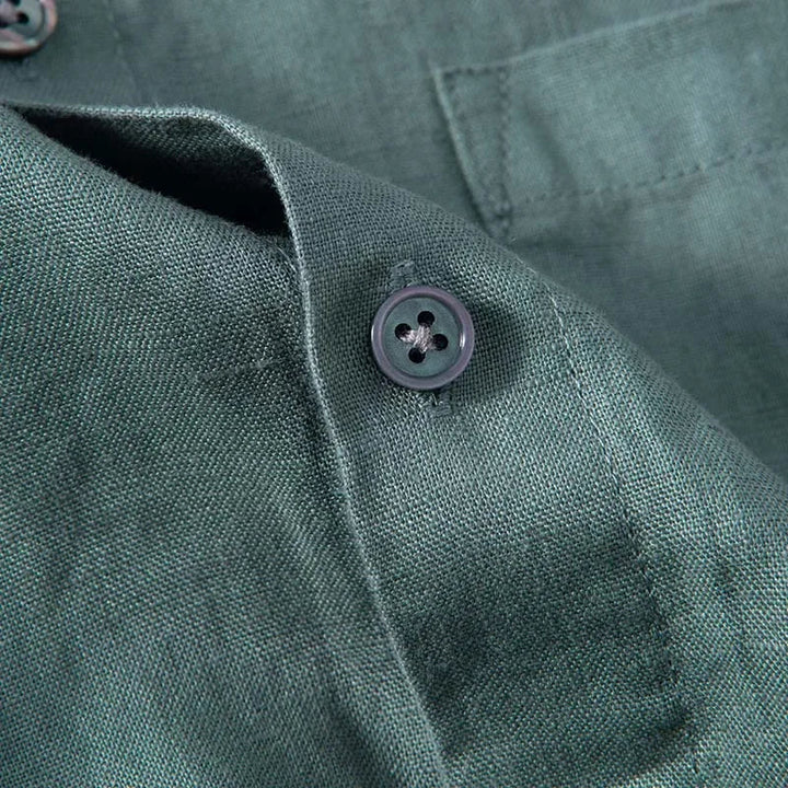 Levoire | Chemise En Lin Style Decontracte Respirant Et Confortable Hommes