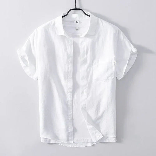Levoire | Chemise En Lin Style Decontracte Respirant Et Confortable Hommes