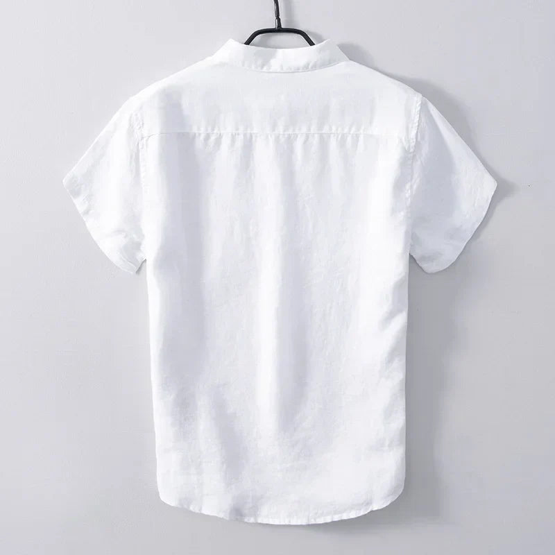 Levoire | Chemise En Lin Style Decontracte Respirant Et Confortable Hommes