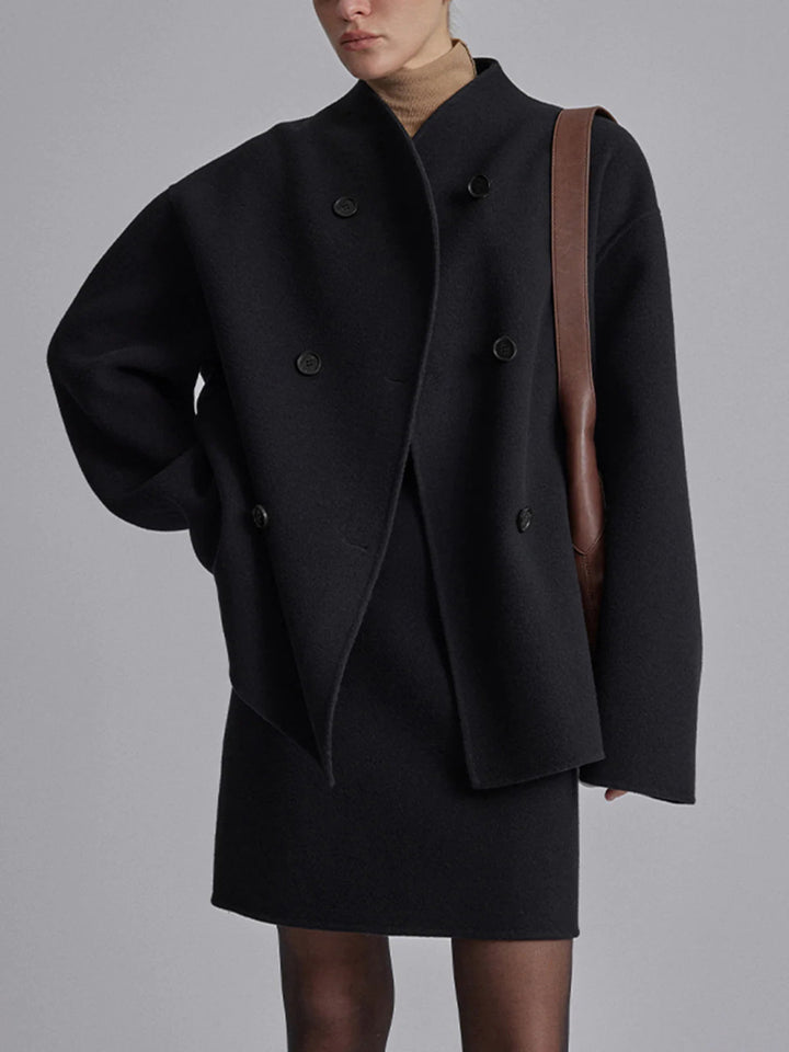Levoire | Veste Pour Femmes Avec Double Rangée De Boutons En Mélange De Laine