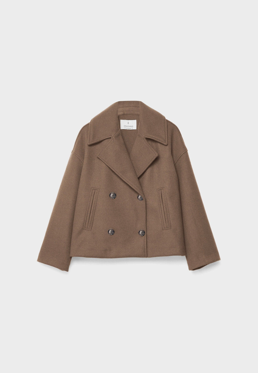 Levoire | Doublé Surdimensionné Manteau En Mélange De Laine Manteau Pour Femmes