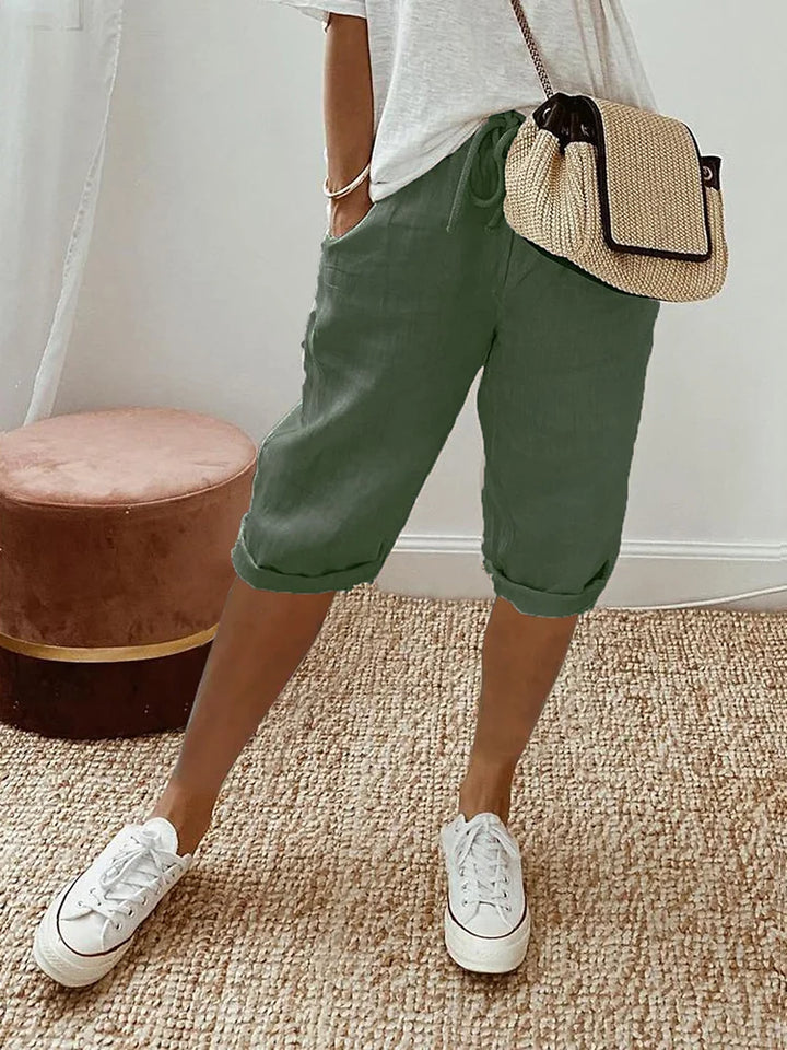 Levoire | Stylish Short Cotton Shorts Vert