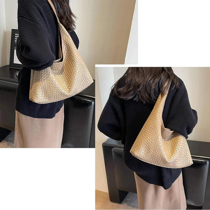 Levoire | Sac Cuir Vegan Quotidien Sac Tissé Sac À Épaule