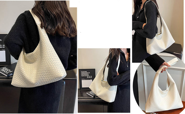 Levoire | Sac Cuir Vegan Quotidien Sac Tissé Sac À Épaule