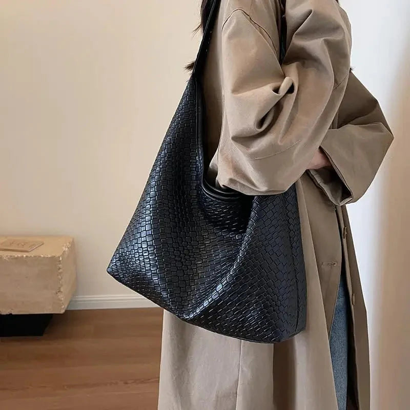 Levoire | Sac Cuir Vegan Quotidien Sac Tissé Sac À Épaule
