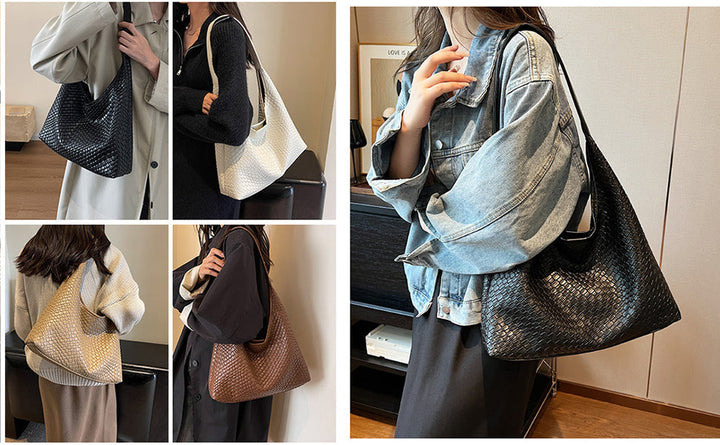 Levoire | Sac Cuir Vegan Quotidien Sac Tissé Sac À Épaule