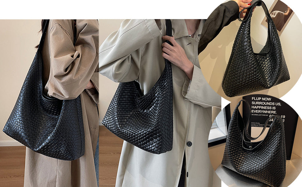Levoire | Sac Cuir Vegan Quotidien Sac Tissé Sac À Épaule