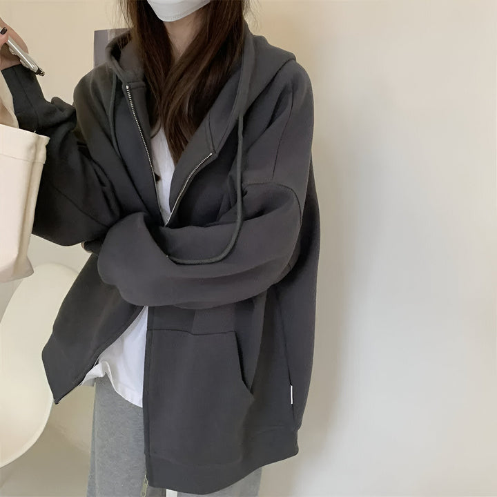 Levoire | Pull À Capuche Surdimensionné Confortable Avec Une Coupe Stylée Gris foncé