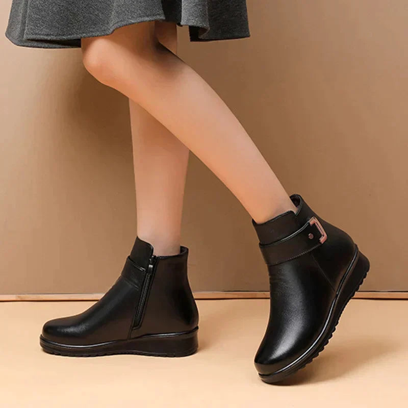 Levoire | Bottes orthopédiques en laine pour femmes avec boucle en métal