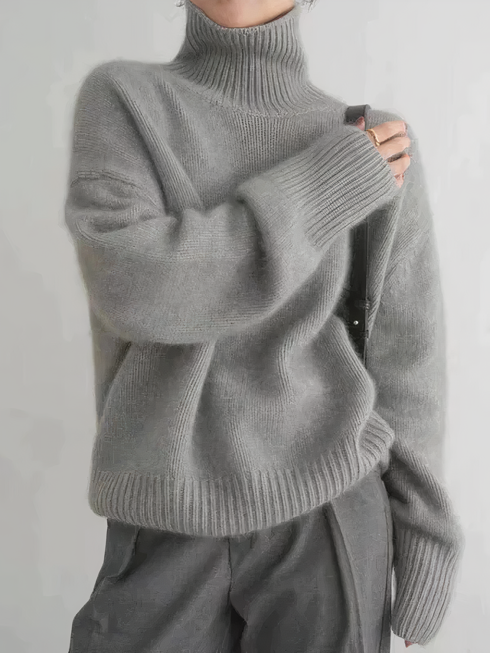 Levoire | Robe Satin Chic Gris