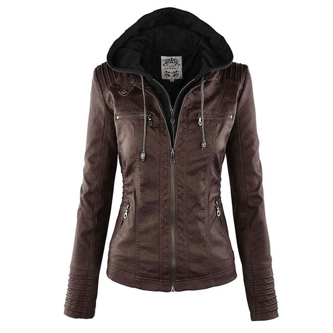 Levoire | Veste En Cuir Pour Femmes Pour L'Été Braun