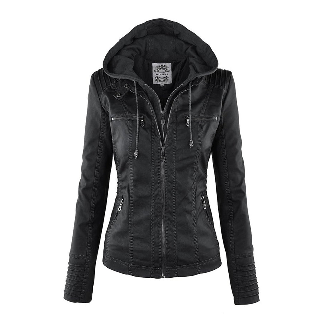 Levoire | Veste d'été en cuir Noir