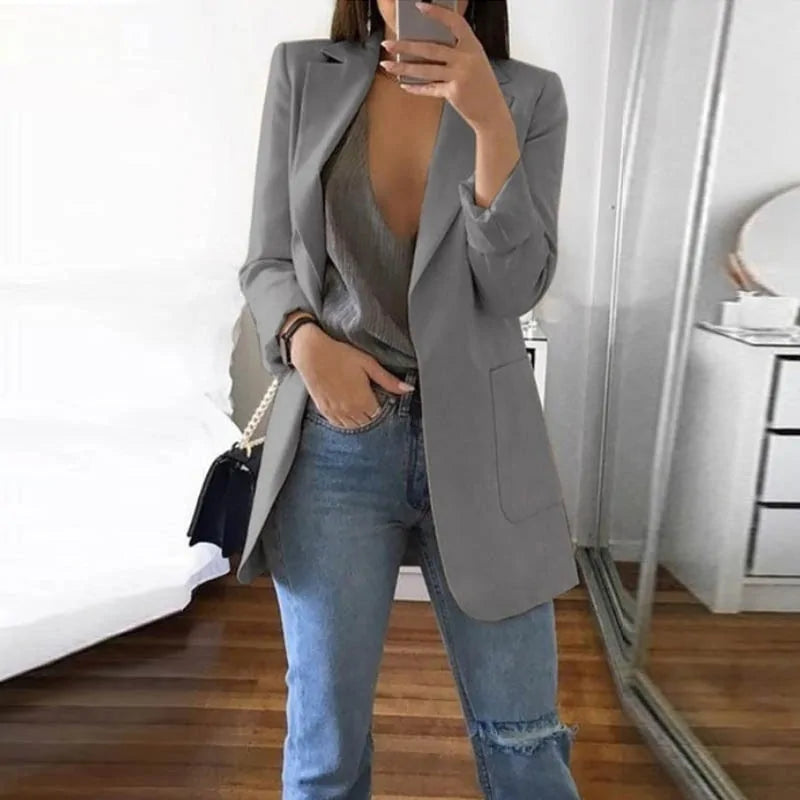 Levoire | Blazer Exécutif Sans Effort Gris