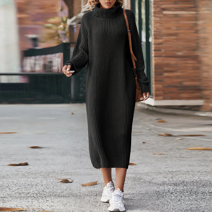 Levoire | Robe Tricot À Manches Longues Lorelei Noir